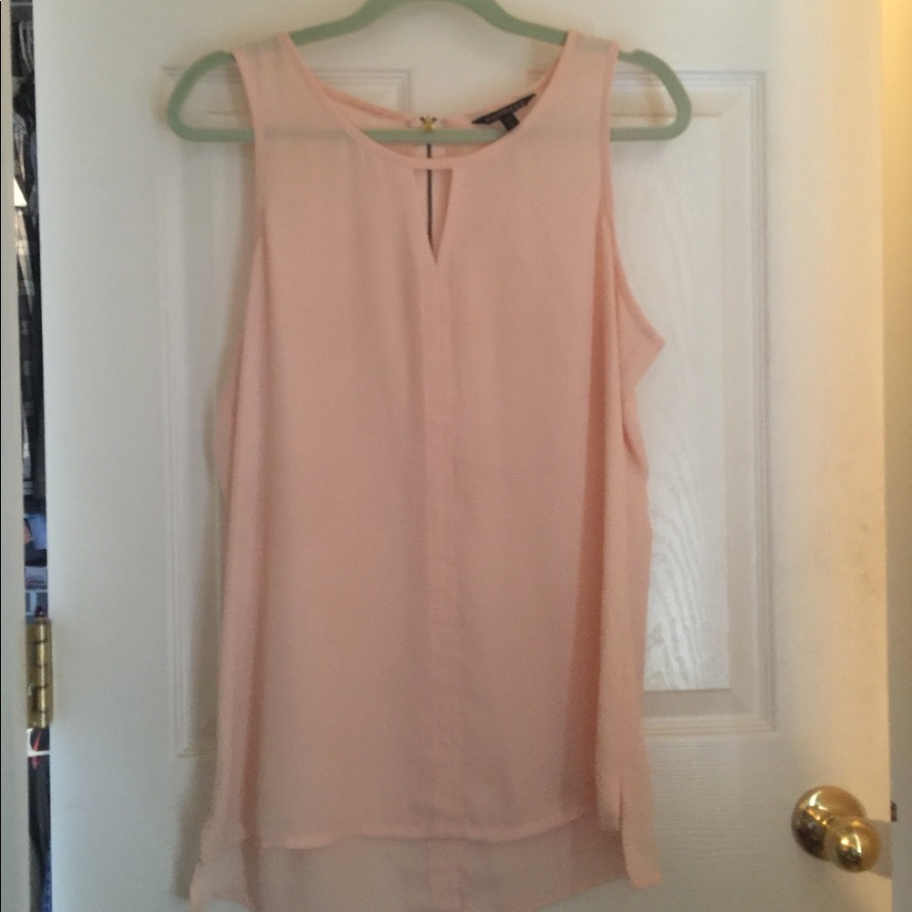 Express pale pink high low top
